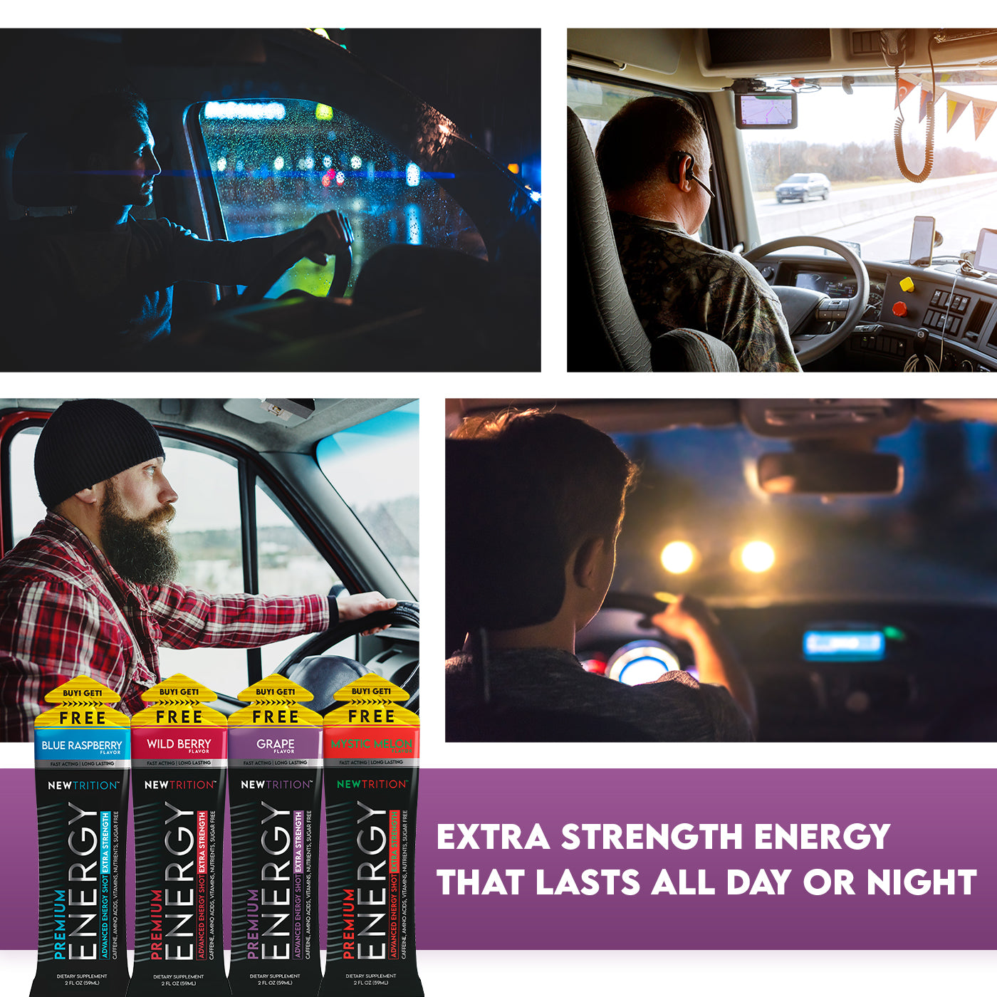 Mixed Flavor Extra Strength Energy Shots